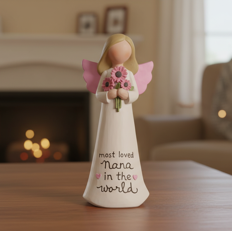 NEW ITEM -  Most Loved Nana in the World – Sweet NANA Angel Figurine Gift🪻🦋🌷