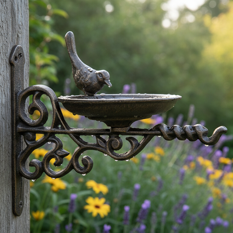 BEST SELLER!  - Wall Mounted Ornate Cast Iron Bird Feeder🐦