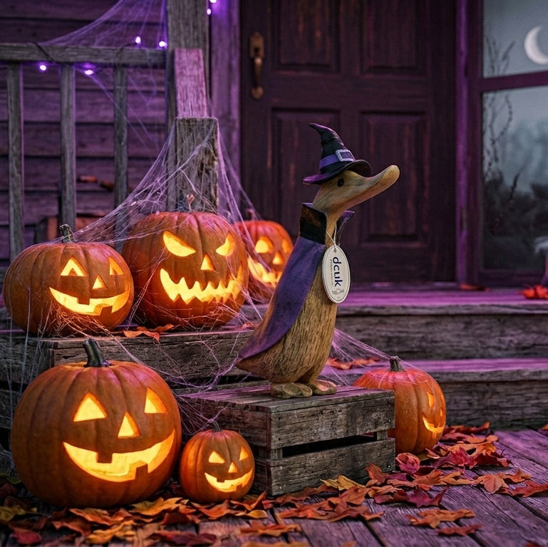 NEW - Spooky Adorable Halloween Witch Duckling – Cute & Quirky DCUK Décor👻🎃🪿