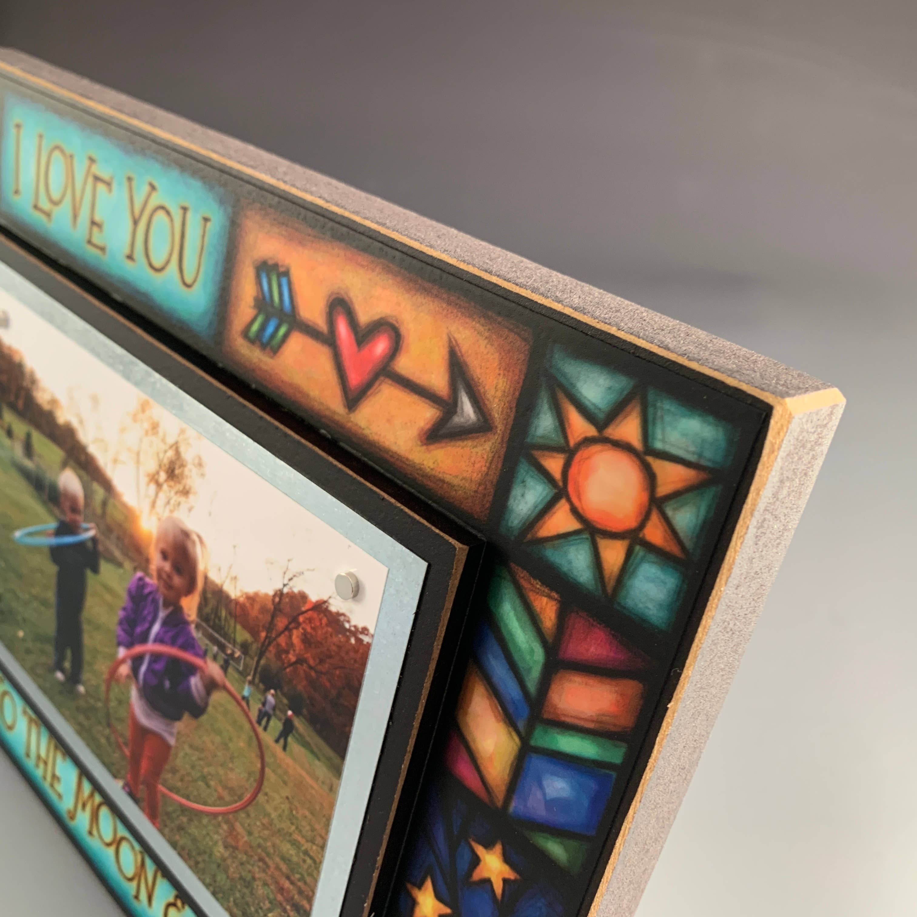 🌙NEW ITEM - Love You To The Moon And Back Picture Frame – Art by Michael Macone (8" x 10", Holds 4x6 Photo)