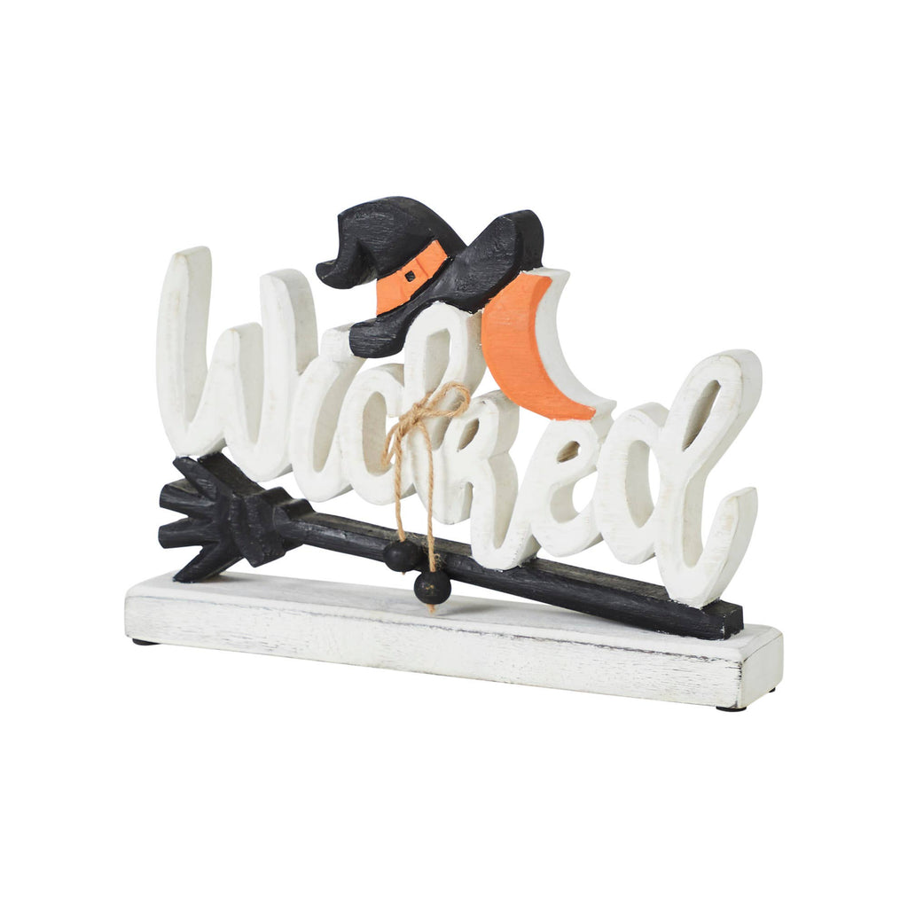 NEW 🌙 Spooky‑Sweet “Wicked” Wooden Tabletop Accent