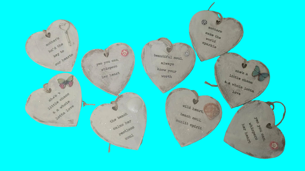 Wild Heart, Beach Soul, Sunlit Spirit Heart Ornament – One‑of‑a‑Kind Shell Accent