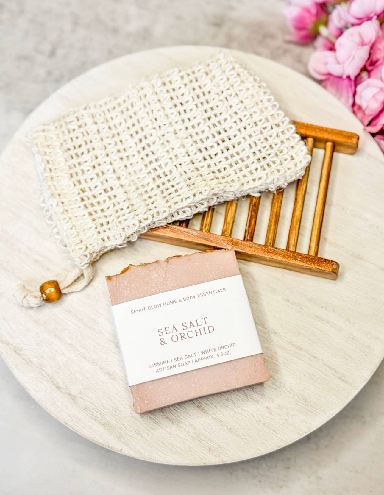 Sea Salt & Orchid Artisan Soap Bar – Handcrafted Single Bar