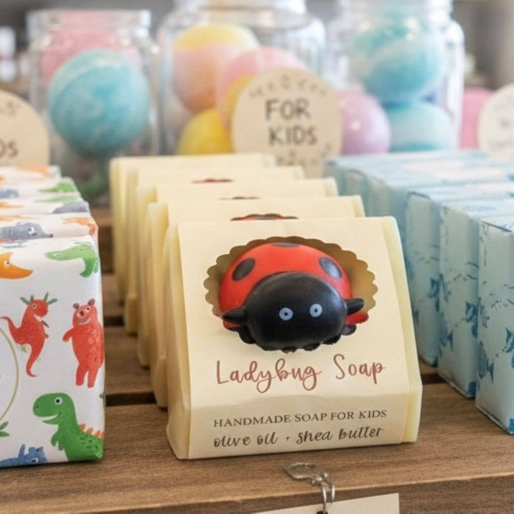 Ladybug Splash! Fun Kids’ Soap Bar 🐞- Single Bar