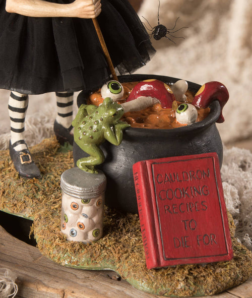 BACK IN STOCK - Cauldron Cooking Witch – Premium Halloween Collectible-