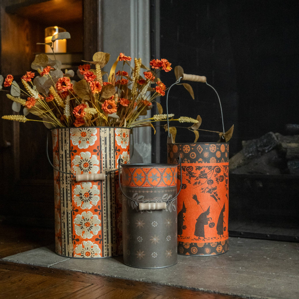 Set of 3 Spellbounding Buckets – Autumn & Halloween Accents