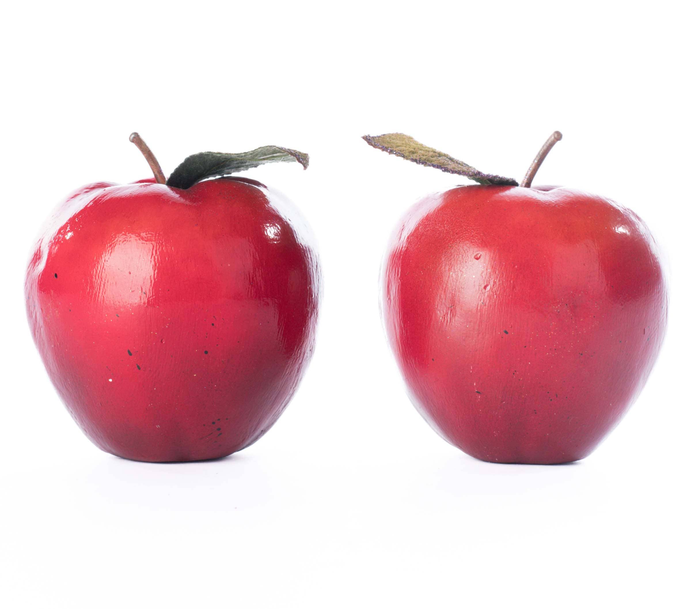 🍎Naughty Boys - Toxic Terry & Noxious Nelson Apples – Hand‑Painted Resin Pair🍎🍎 Katherine's Collection