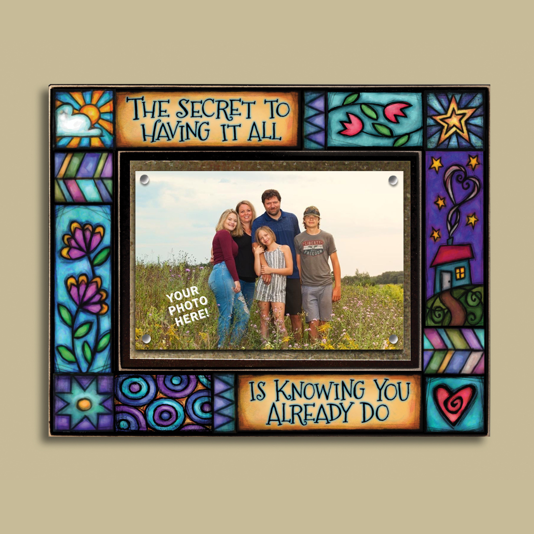 🌺🌺NEW ITEM - The Secret To Having It All Picture Frame – Art by Michael Macone (8" x 10", Holds 4x6 Photo)