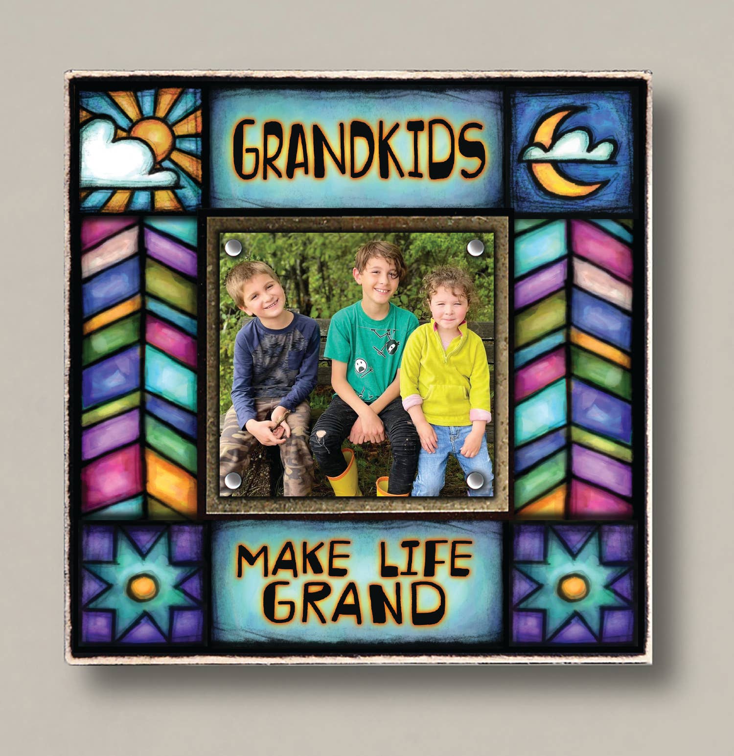 ❤️NEW ITEM - Grandkids Make Life Grand – Michael Macone Wood Frame🌻