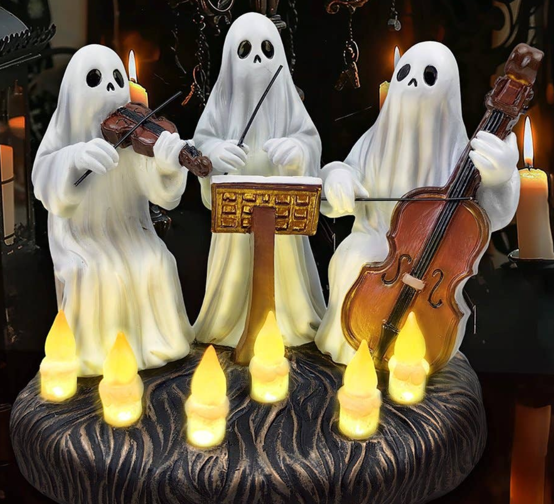 Boo Crew Trio 👻 LED Spooky Figurine