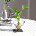 BACK IN STOCK - Heart‑Shaped Glass Vase with Bird Stand – Desktop Plant Terrarium🌻
