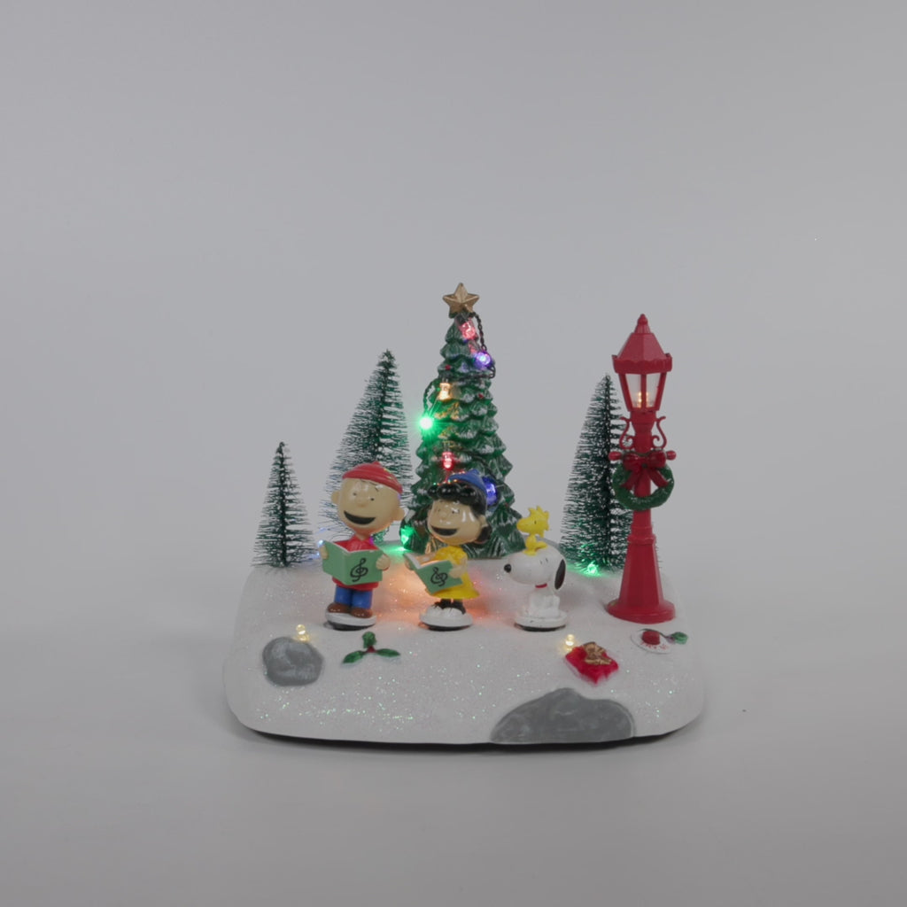 Peanuts® Lighted Animated Musical Caroling Choir Table Piece 🎅🎅🎅