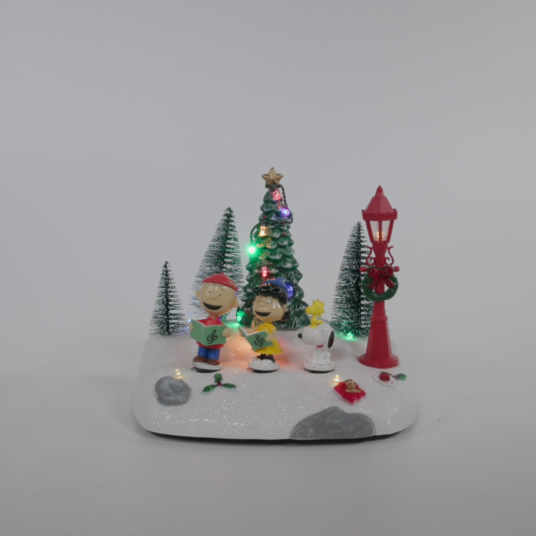 Peanuts® Lighted Animated Musical Caroling Choir Table Piece 🎅🎅🎅